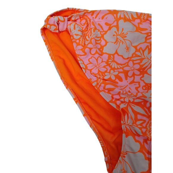 No Boundaries Junior Girls XL Orange Knotted High Leg High Waist Bikini Bottom - Picture 2 of 8